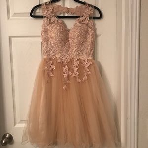 Champagne dress brand new! Never worn